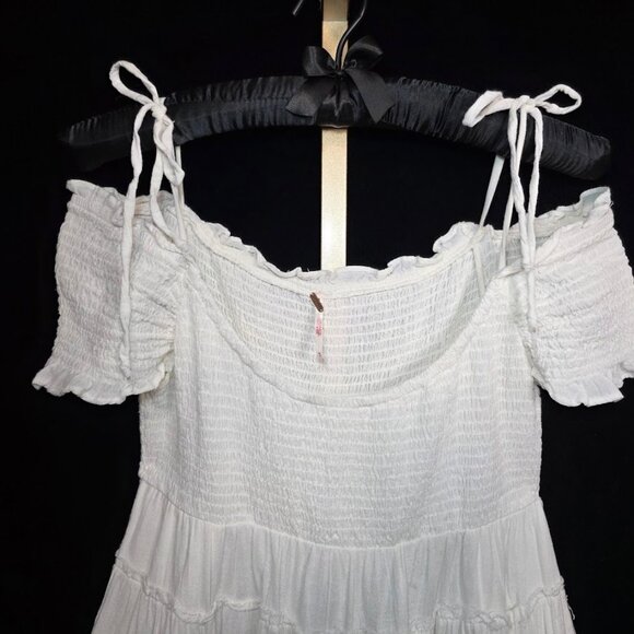 Free People Happy With You Mini Dress White M - Picture 2 of 11